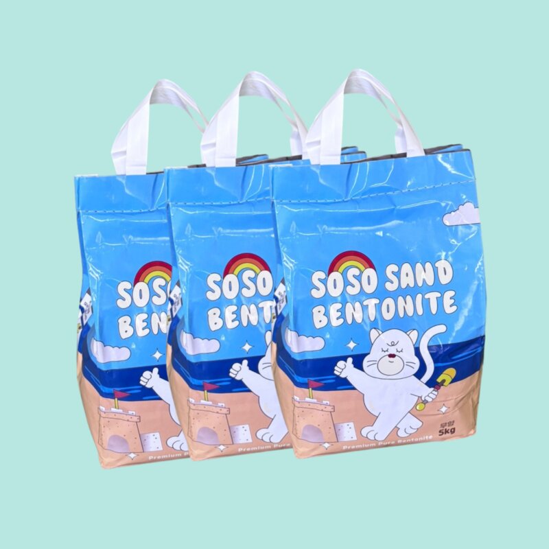 갓성비 소소샌드 벤토나이트 고양이 모래 15kg 무향(5kg*3개입)