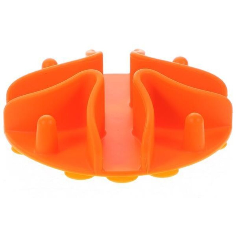 삽입 애견간식통 먹이 염소통 대형견사료통 피더 고양이 액세서리 그릇 개 용품, Orange