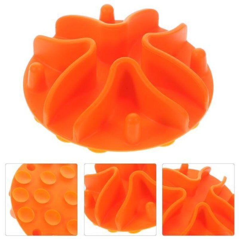 삽입 애견간식통 먹이 염소통 대형견사료통 피더 고양이 액세서리 그릇 개 용품, Orange