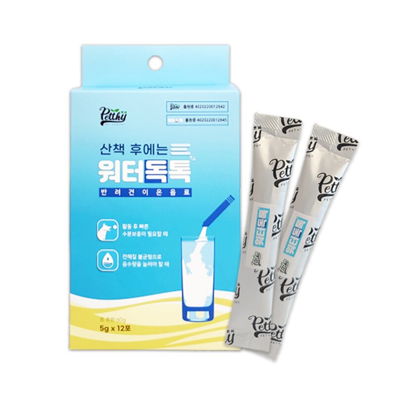 펫씨 강아지 워터독톡 이온음료 5g x 12p, 1개, 1ml