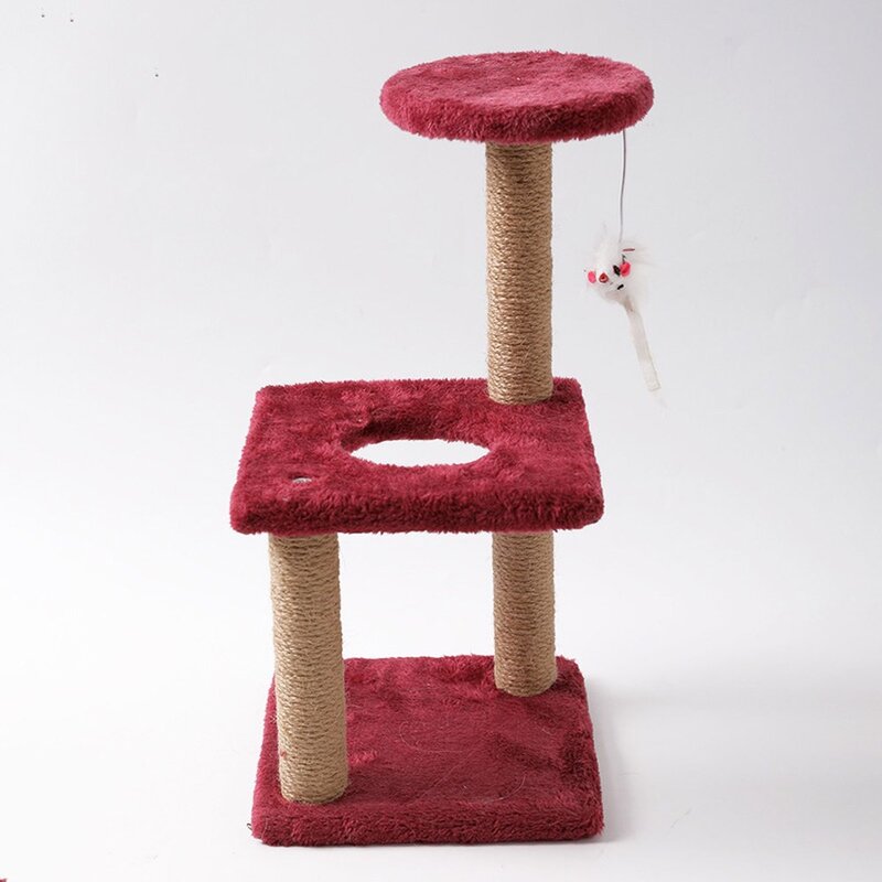 캣타워 고양이 등반 긁기 기둥 보드 감압 프레임 사이, 20x40cm, A wine