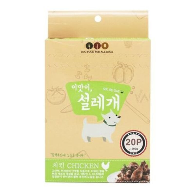 펫더맨 이맛이 설레개(치킨맛 15g x 20P)대용량 벌크 iam*85423Bh, 1, 본상품선택