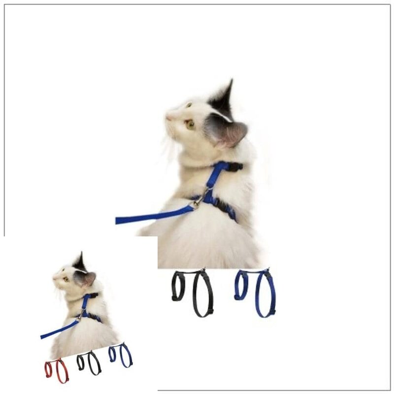 MF04 고양이 하네스+리드줄 로얄블루 고양이목줄산책줄 애묘용품 고양이목줄하네스