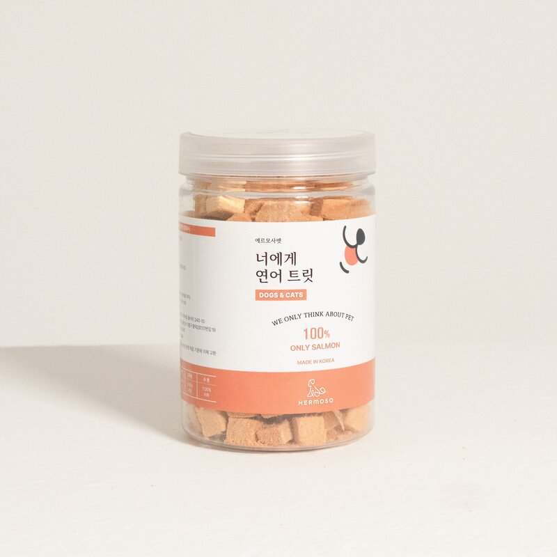 에르모사펫 너에게 연어트릿 70g 강아지 고양이 동결건조 간식
