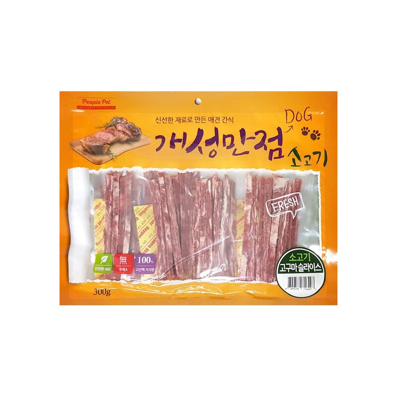 [뉴핫] 300그램 강아지간식 X 6포set_특가세일 한마당(67종), 6개, 300g, 더원 젤리꽈배기