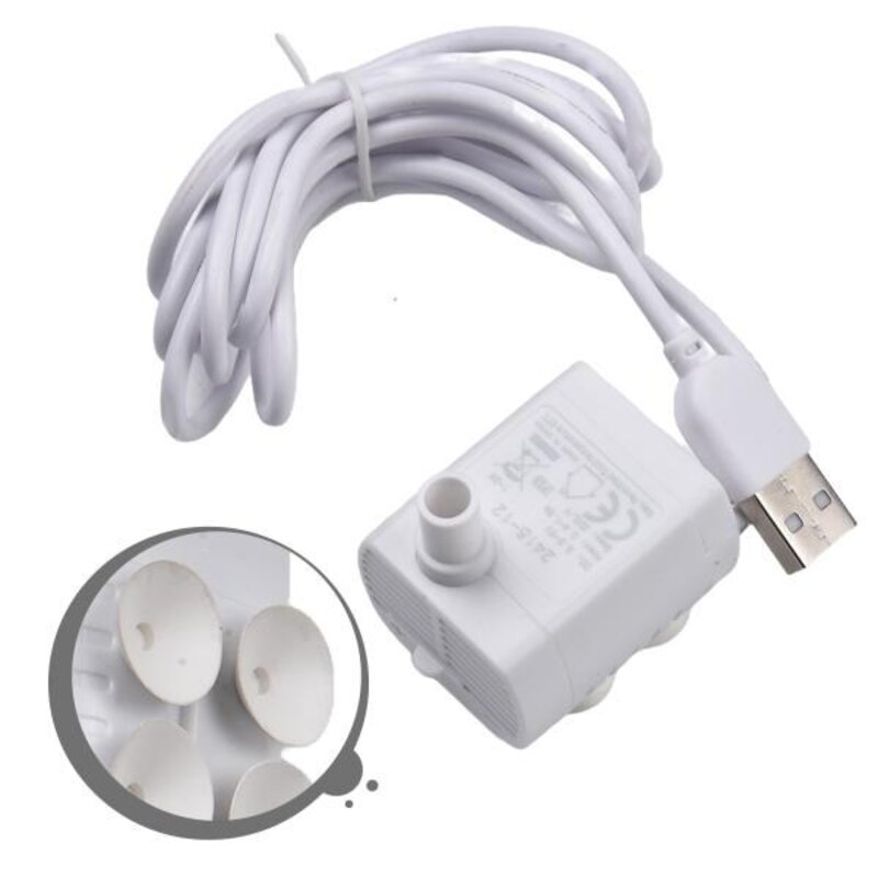 수중 모터 USB 펌프 물 기능 수족관 물고기 탱크용 정원 다기능, 1) A, 없음