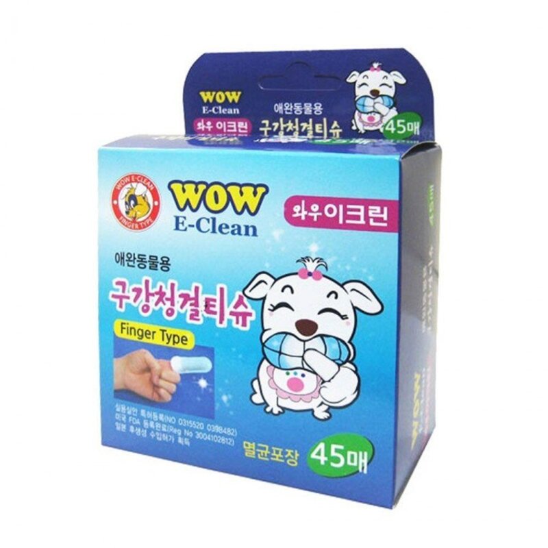 칫솔 손가락형 청결티슈 애완 45매 구강 와우 이크린, 상세페이지 참조, 상세페이지 참조, 상세페이지 참조