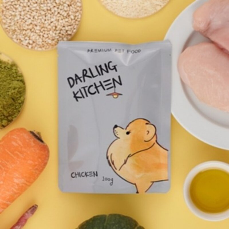 달링키친 강아지 자연화식 100g (상온보관) 4종 택1, 1개, 닭