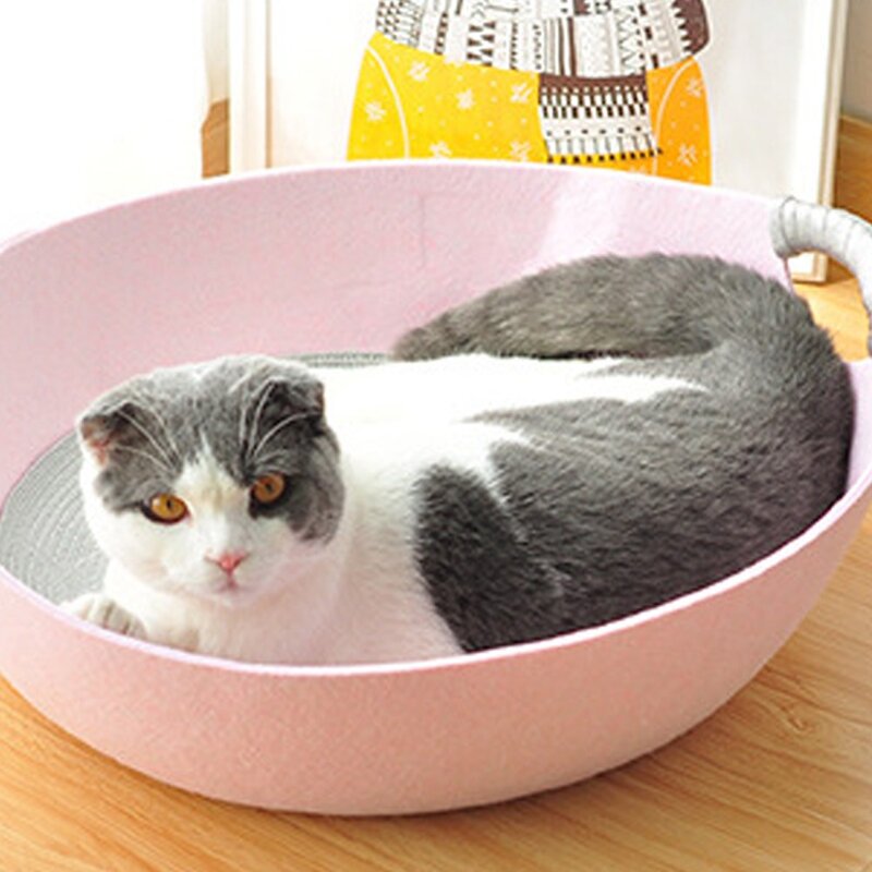 아서아리 고양이 하우스 강아지 숨숨집 동굴 침대 둥지 하우스, 회색