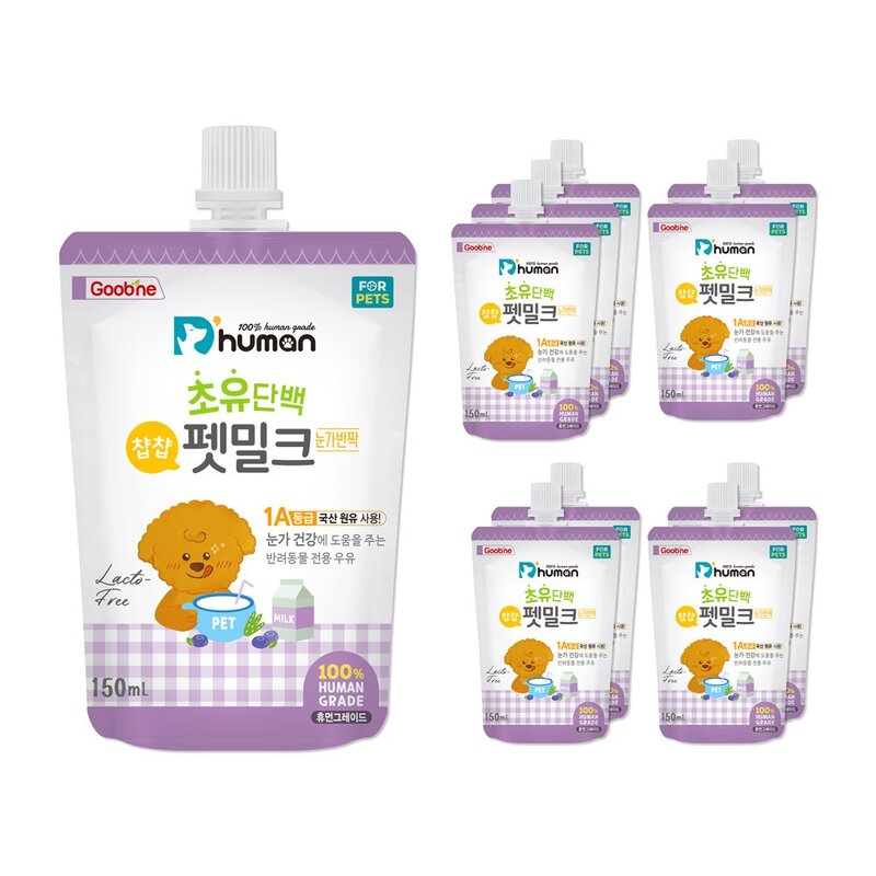 듀먼 초유단백 챱챱 펫밀크, 눈가반짝, 150ml, 10개
