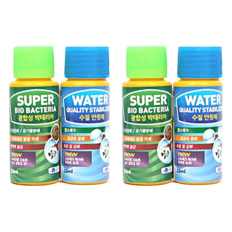 아마존 초록끈 스타터 광합성박테리아 + 수질안정제 세트, 125ml, 1개