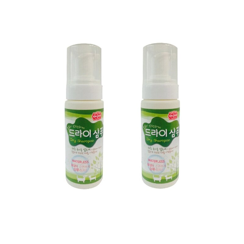 물없이 간편하게 사용하는 오가니쉬 반려동물 (강아지/고양이 겸용) 드라이 샴푸, 150ml, 1개