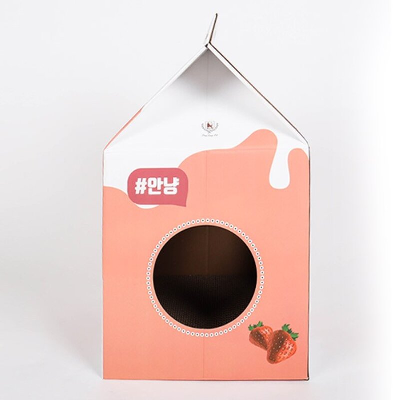 딩동펫 고양이스크래쳐 냥이우유하우스, 또알기맛, 1개