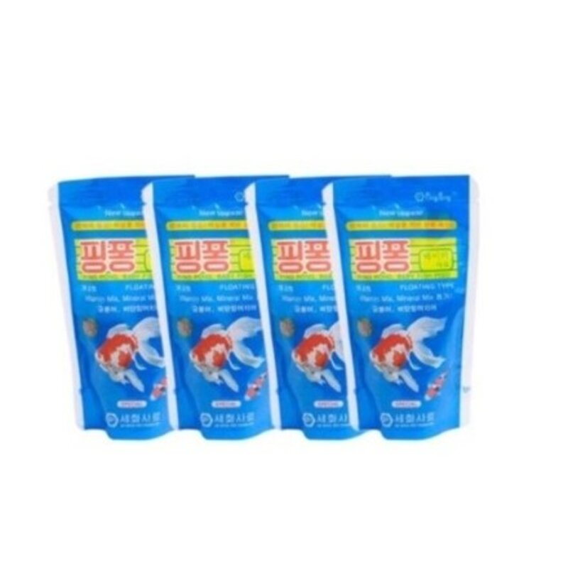 핑퐁3 금붕어 비단잉어 전용사료, 120g, 3개