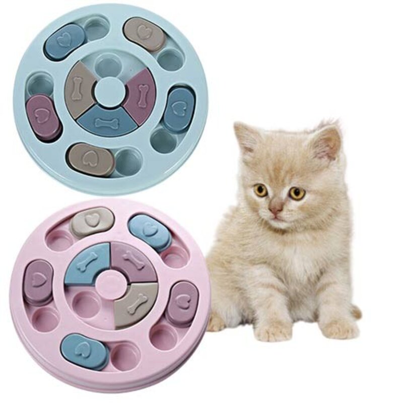 먹이 퍼즐 장난감 IQ 지능개발 24cm, 핑크24cm, 1개