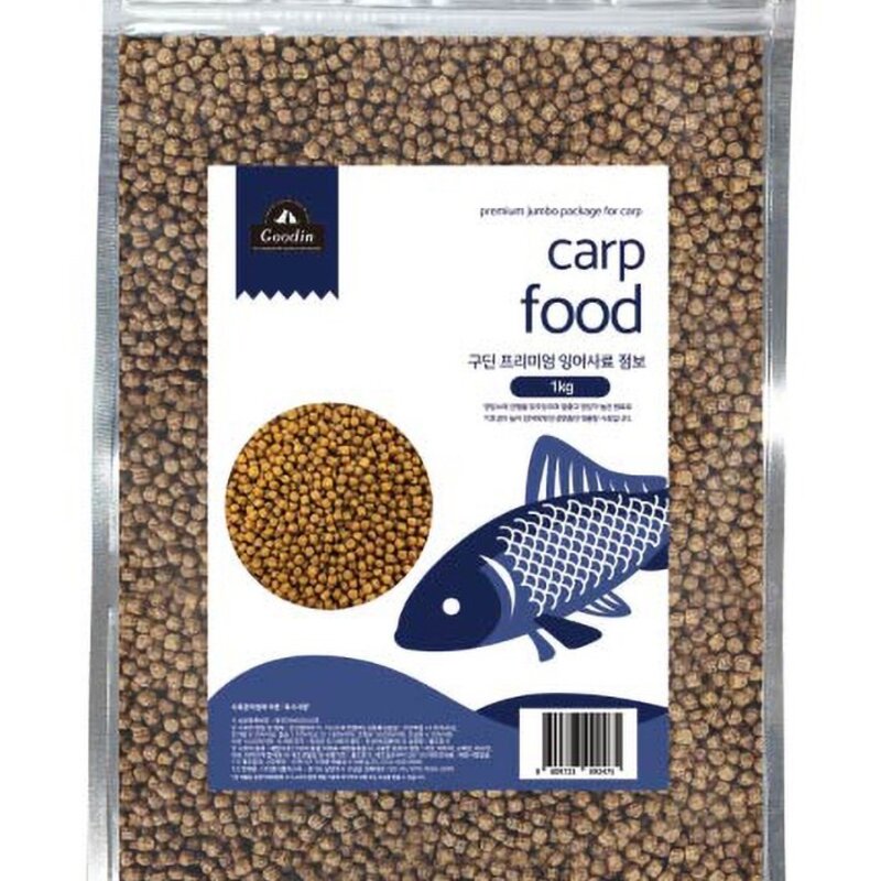 구딘 프리미엄 잉어 사료, 1kg, 1개