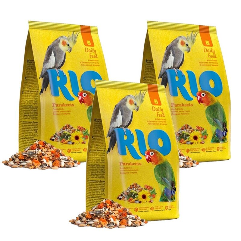 리오 왕관 모란 코뉴어 앵무새 사료 21032, 1kg, 2개