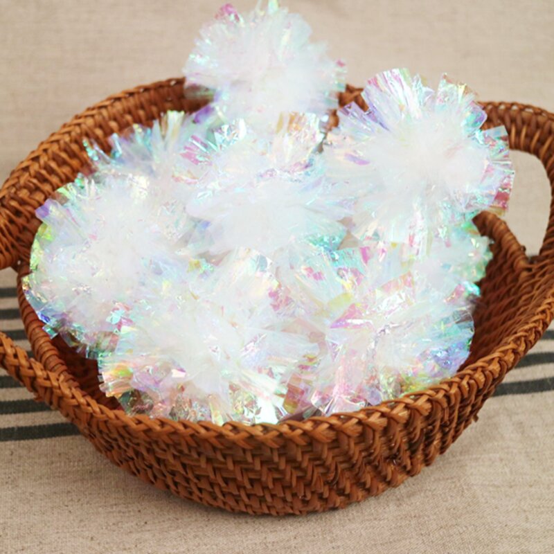 [에토펫] 반짝이는 고양이 공놀이 바스락볼 장난감 5p, 5개