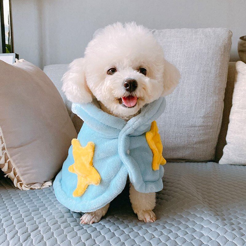 마브펫 가운 겸용 강아지 담요 이불, 1개