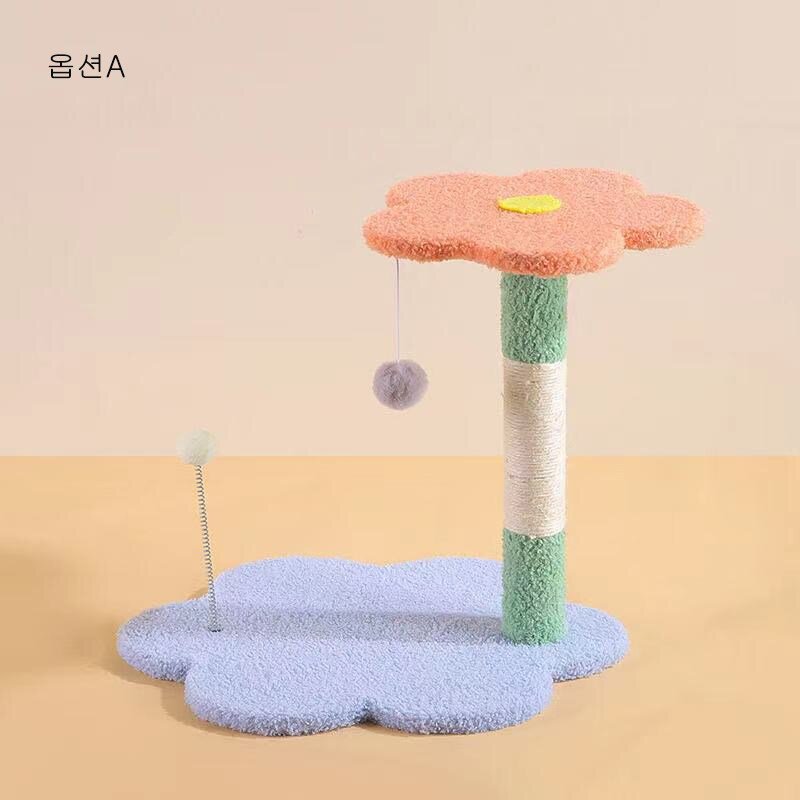 행운스타 애견 캐릭터 다기능 배색 캣타워 CG025, 옵션A, 1개