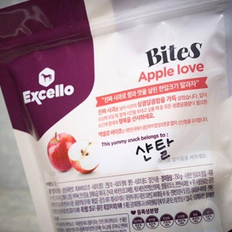 엑셀로 바이츠 말 과자 애플 러브, 1개, 750g