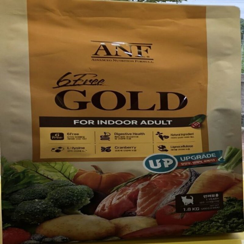 ANF 6프리 골드 인도어어덜트 고양이사료 1.8kg, 1개