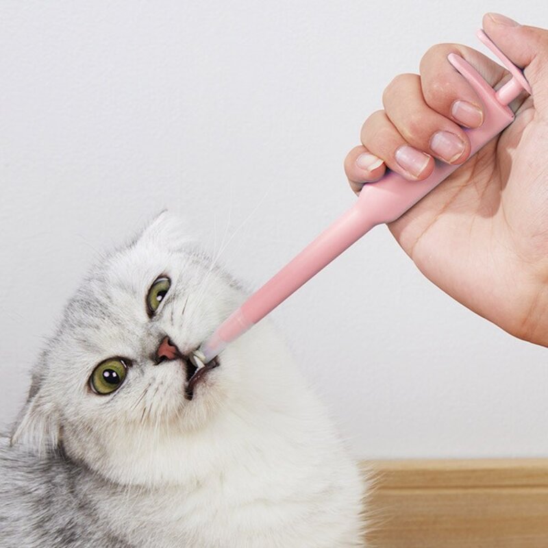 딩동펫 반려동물 헬시 알약 투여기 핑크, 27g, 2개