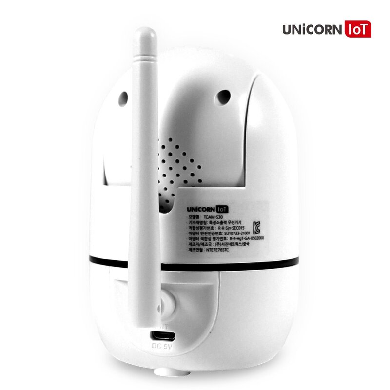 유니콘IoT 300만화소 CCTV 무선 보안 IP카메라 초고화질 홈캠 거치대제공 TCAM-S30