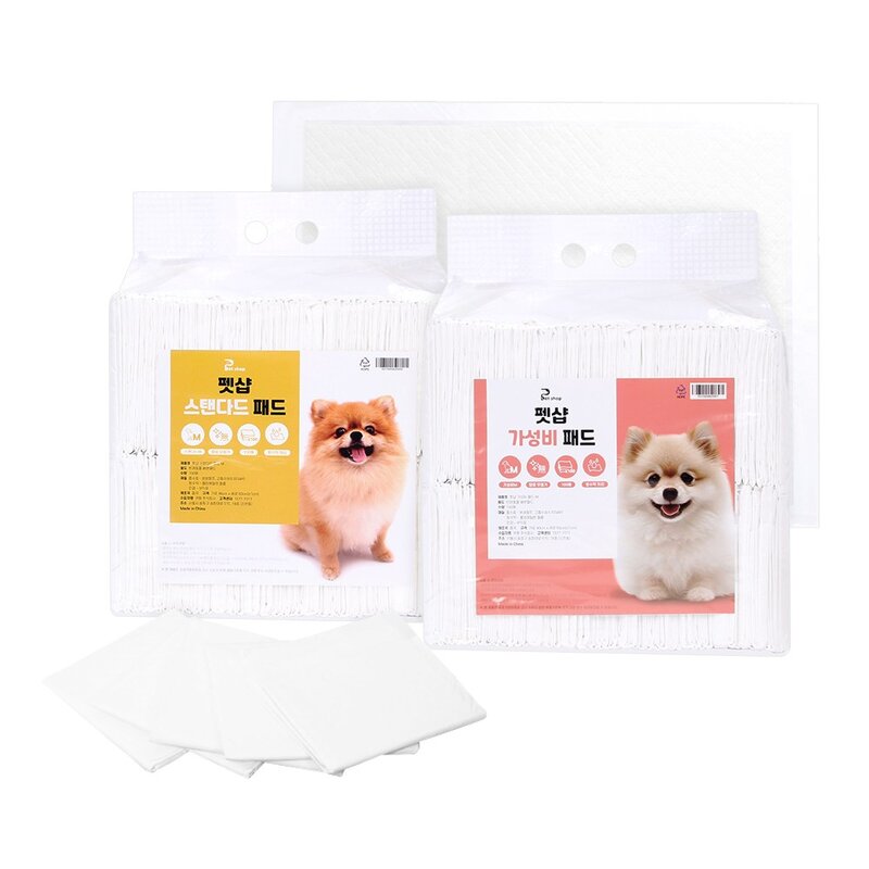 펫샵 스탠다드 반려동물 중형 배변패드 무향 18g, 100개입, 1개