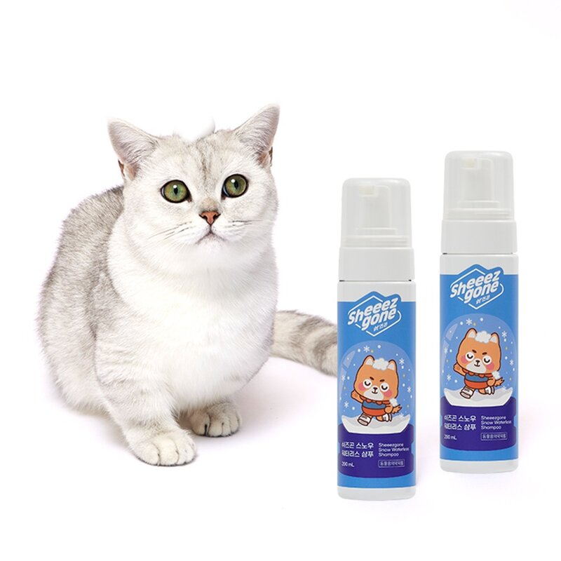 쉬즈곤 스노우 워터리스 반려동물 샴푸, 1개, 200ml