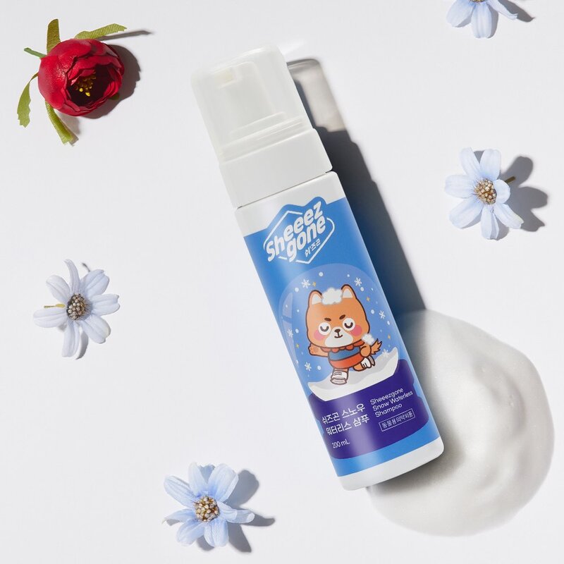 쉬즈곤 스노우 워터리스 반려동물 샴푸, 1개, 200ml