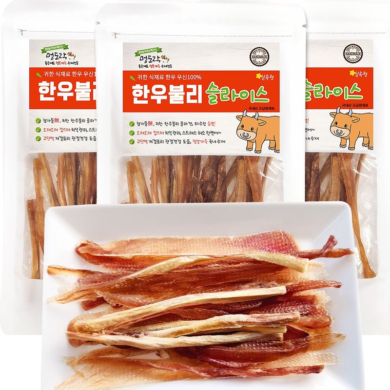 멍도락 국내산 강아지수제간식 영양만점 고급원재료 안심제조, 50g, 1개