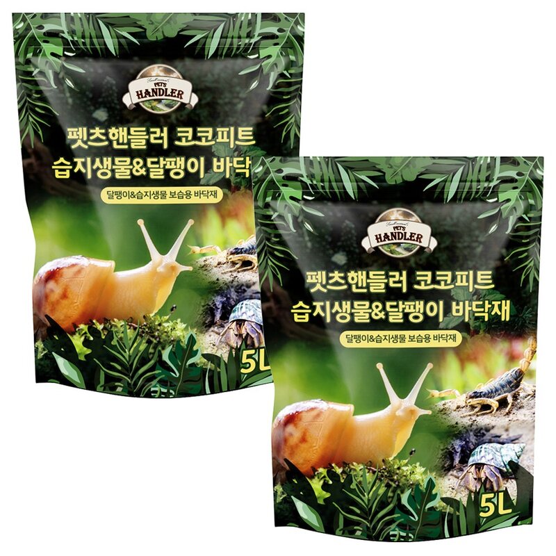 펫츠핸들러 코코피트 습지생물 & 달팽이 바닥재, 5L, 1개