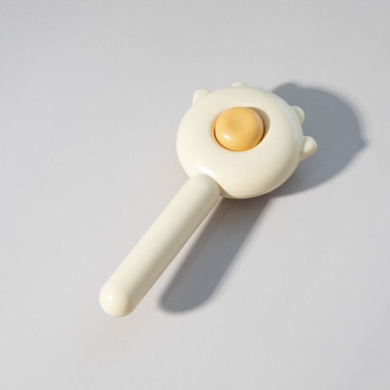 상상냥이 고양이 계란빗 원터치 강아지털 슬리커 브러쉬, 1개, 퍼플