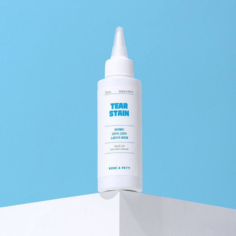 본아페티 강아지 고양이 눈물 자국 세정 제 클리너 눈곱 눈꼽 지우개, 1개, 120ml