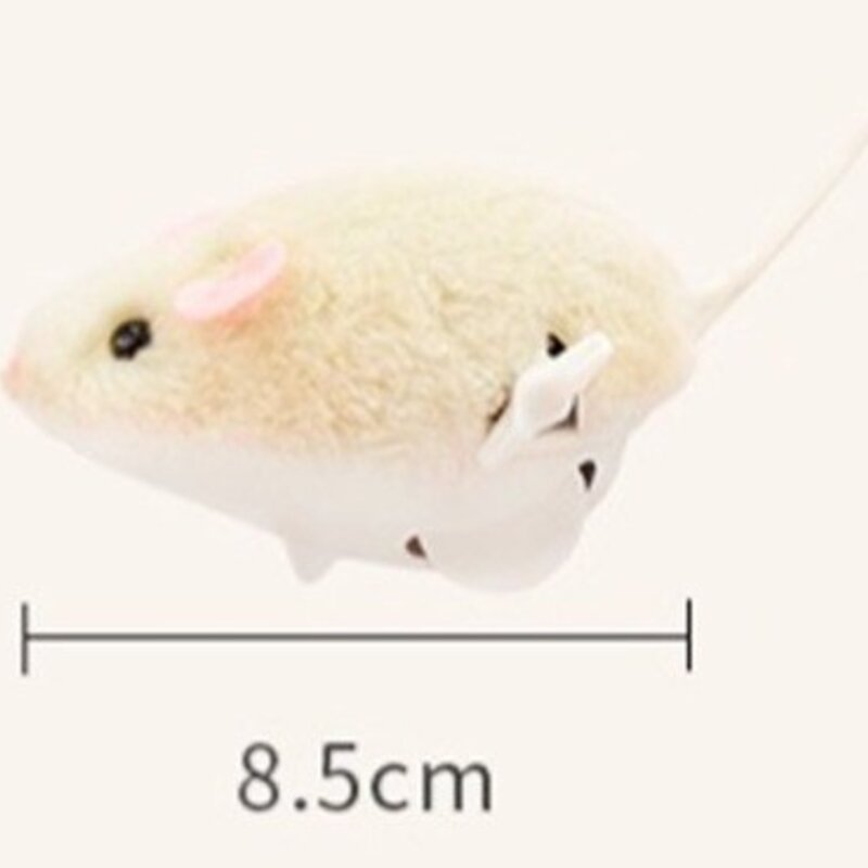 티티펫 고양이 움직이는 미니 태엽쥐 장난감 3종 세트, 혼합색상, 1세트