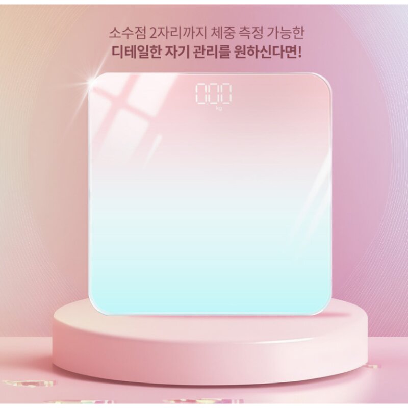 온도 측정 체중계 전자 저울 몸무게 측정기 가정용 채중계 아기 정확한 디지털 강아지 휴대용, 1개