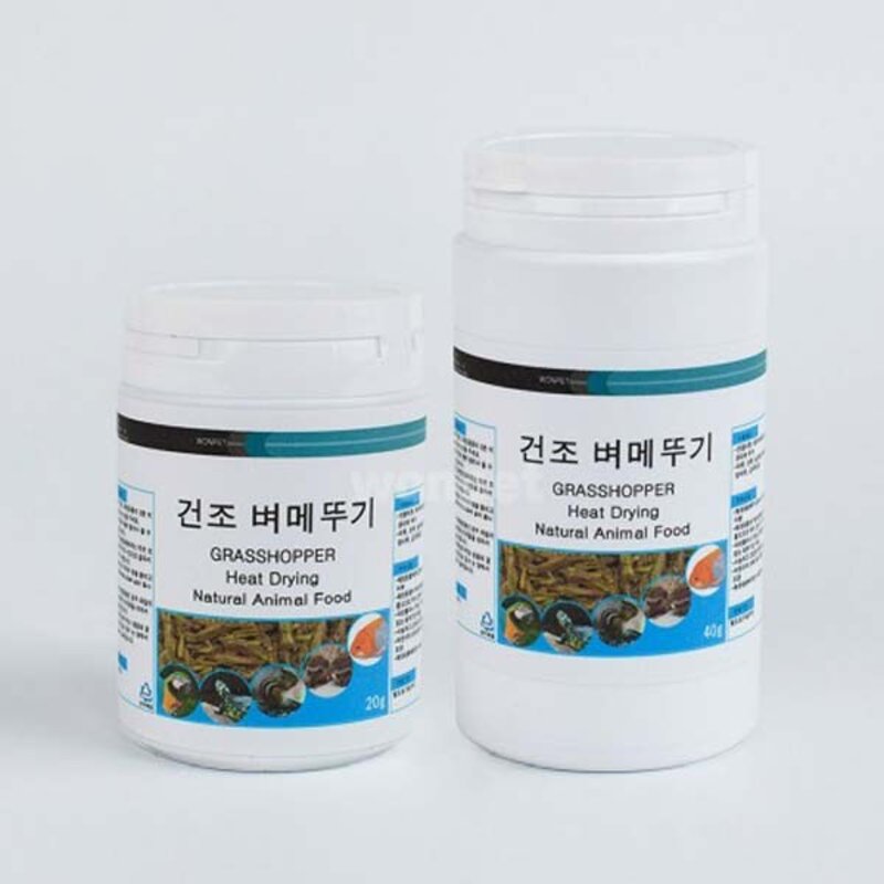 열풍건조 벼 메뚜기, 1개, 20g