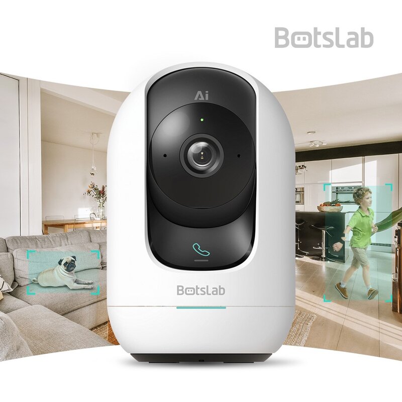 BOTSLAB 홈캠 500만화소 AI캠 가정용CCTV C221, 봇츠랩홈캠_AI캠, 1개, 모델명/품번