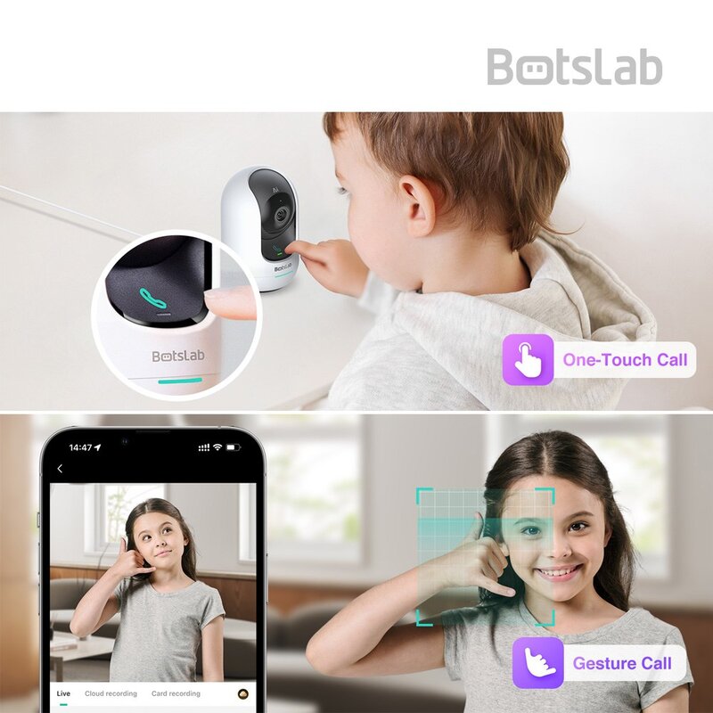 BOTSLAB 홈캠 500만화소 AI캠 가정용CCTV C221, 봇츠랩홈캠_AI캠, 1개, 모델명/품번