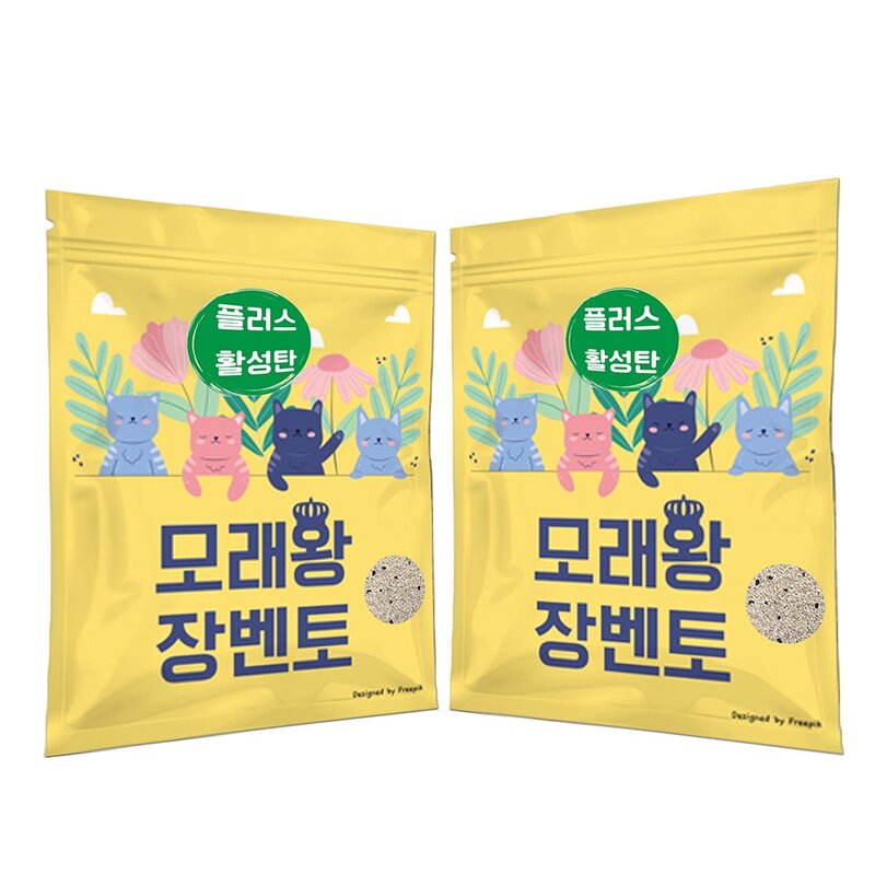 모래왕 장벤토 먼지없는 벤토나이트 응고형 고양이모래(무향) 18kg 6kg x 3개, 1개