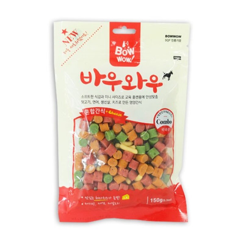 바우와우 혼합 간식 150g, 2개