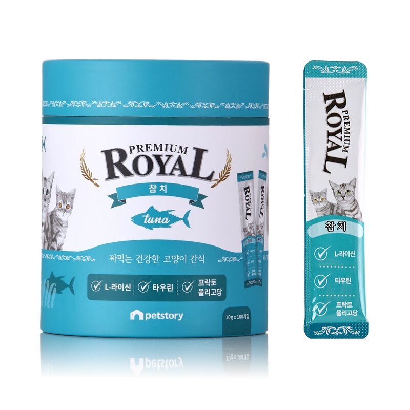 어드밴스 로얄 스틱 짜먹는 고양이 간식 츄르, 가리비 x 10g X 50P, 50개, 10g