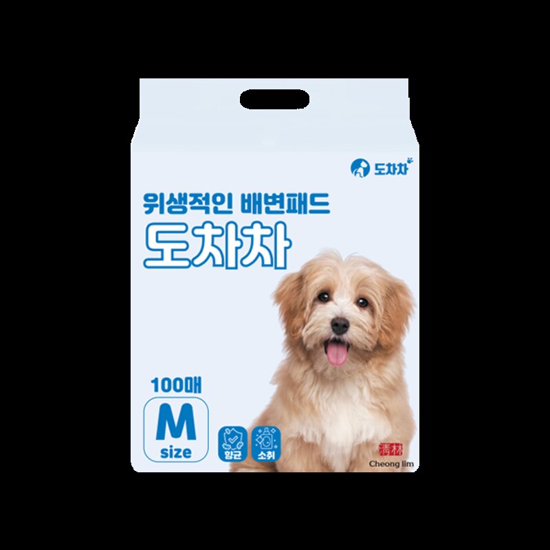 도차차 강아지 반려견 애견 배변패드 100g 50g 18g, 1팩, 100개입