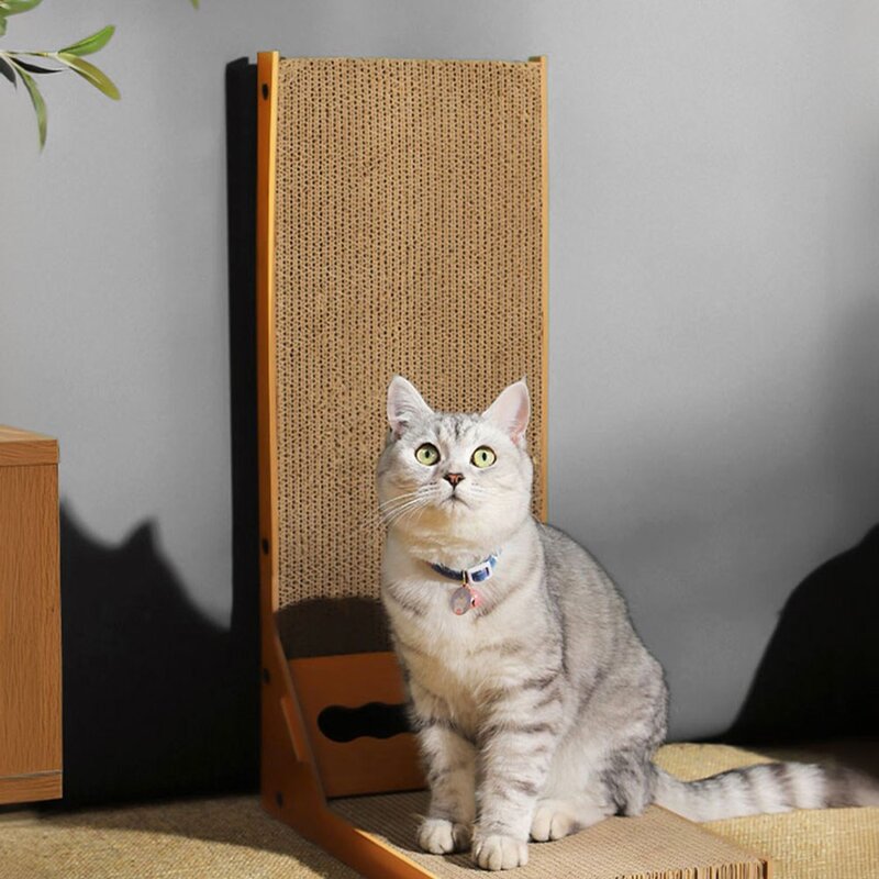 고양이 L자 수직 스크래쳐 양면용, 1개