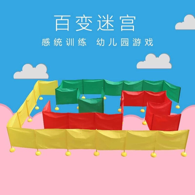 애견 운동기구 훈련 개 장애물 어질리티 스포츠, 6m 메이즈 그린 세트