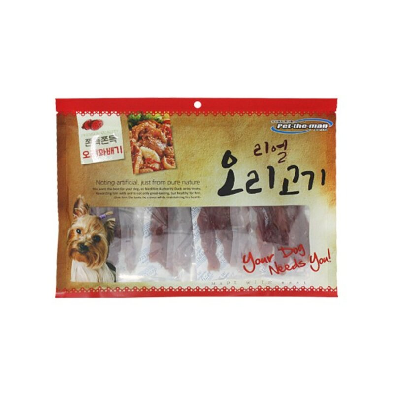 단백질 철분함유 오리 져키 애견 간식 푸들간식 육포, 1개