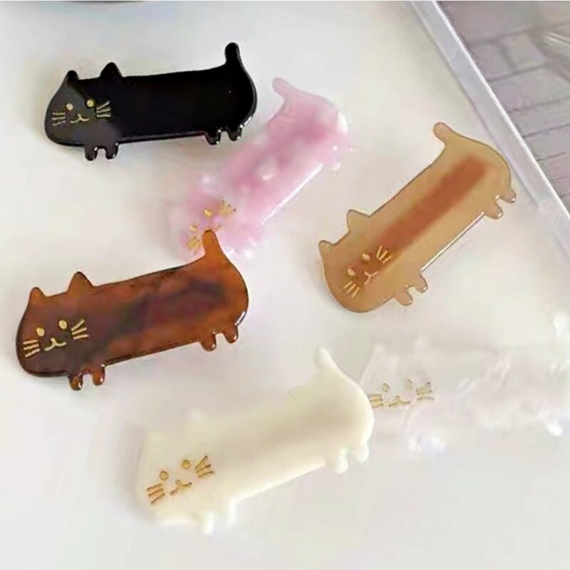 고양이집게핀 고양이머리핀 미니 작은 고양이헤어핀 1+1