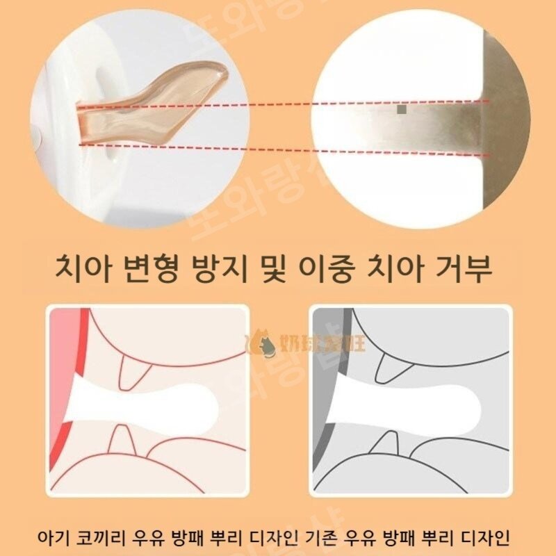이갈이 젖꼭지 애견 전용 장난감 노리개 강아지 이빨갈기, 곰둥이핑크, 1개