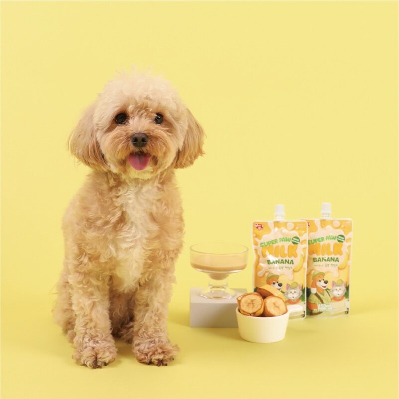 슈퍼포우 강아지 바나나 듬뿍 펫밀크, 150ml, 8개, 바나나맛